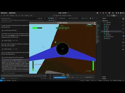 Vibe coding a Flight Simulator game in Python