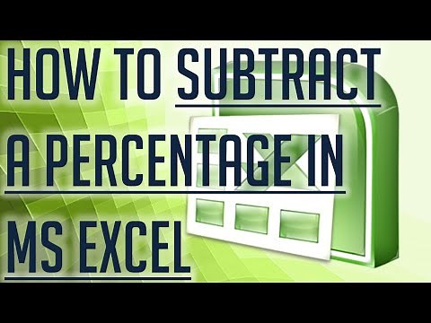 [Free Excel Tutorial] HOW TO SUBTRACT A PERCENTAGE IN MICROSOFT EXCEL - Full HD