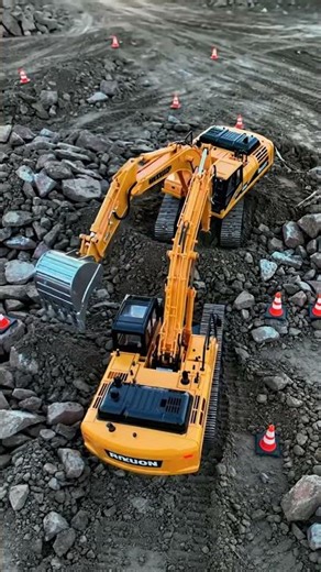 Realistic RC Construction: Sunset Road Building! 🌇