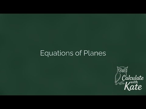 Equations of Planes