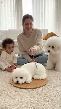 Cutting an animal cake #funnyvideo #funny #happyanimals #pets