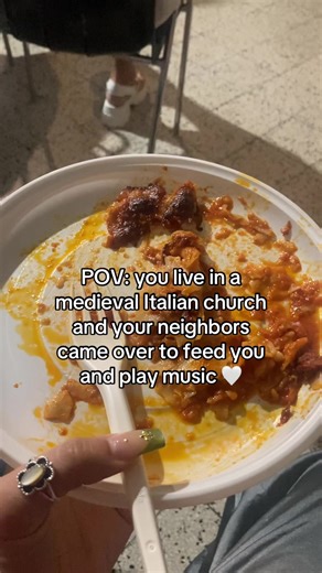 Life Reflections in a Medieval Italian Church