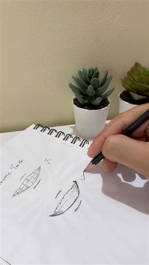 Steps to draw Anime Teeth #art #anime #animedrawing #animesketch #naruto #demonslayer #drawing #fyp