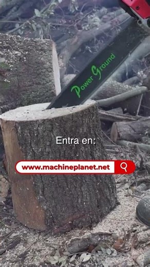 🪵 cortar leña en invierno sin forzar la motosierra ❄️ | Machine Planet