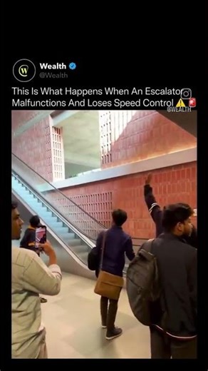 Escalator Malfunction! 😱 See the Chaos Unfold!