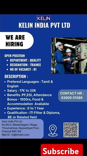 Oragadam jobs for freshers #2026jobs