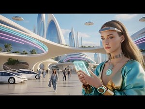 Dreams of Tomorrow: Serene Utopian Cities, Vertical Gardens, Aerial Pods & Winter Lights (4K)
