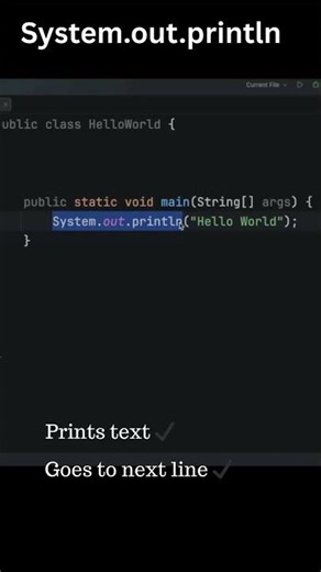 System.out.println Explained #shorts