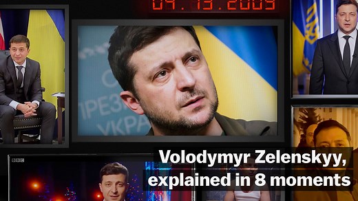From piano-playing comedian to president of Ukraine: these 8 moments capture Volodomyr Zelenskyy's unexpected rise to the global stage. | Vox
