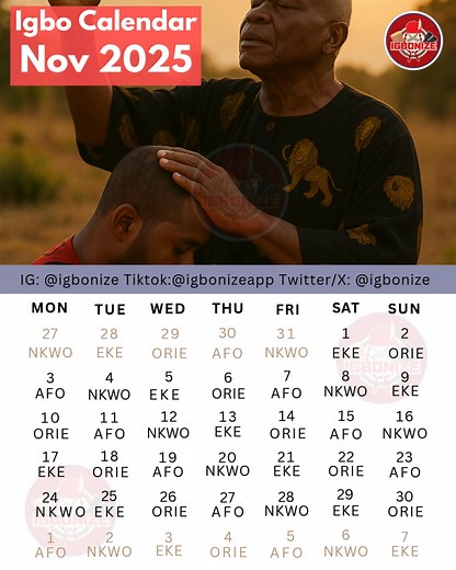 71K views · 3.5K reactions | Happy New Month, Umunne m!  May your Chi guide, bless, and protect you throughout this month of November and the rest of the Mber months. Iseee!  | Igbonize | Facebook