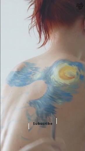 Creating a Dreamlike Body Painting Inspired by Nature 🎨🌿 | ASMR & Artistic Expression