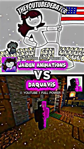 daquavis vs jaiden animations #animations #animators #jaidenanimations #gaming #minecraft #daquavis