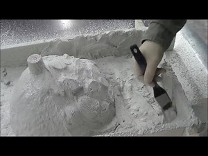 Trinic GFRC Tips and Technics – Spraying a Face Coat The mix: Perhaps the single most important part is the mix. We dial in the mixes during our free training seminars and first timers have no problem learning to spray. To make the facecoat a bit creamier with less sand bounce you can use a slightly higher percentage of cementitious vs. sand. Here is a typical facecoat mix in percentages: • 45% sand • 55% Cementitious (replacing 10% of your Portland with Trinic’s White Silica Fume will results i