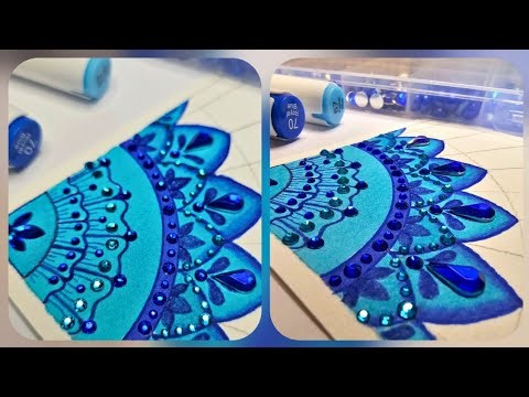 3D Mandala art | How to draw Mandala art for beginners step by step | Satisfying painting tutorials💙