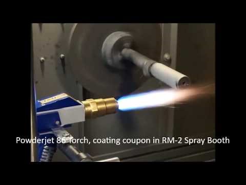 Combustion Powder Spray Gun - PPS Powderjet 86 Combustion System Demonstration [HD]