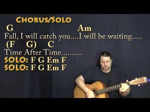 Time After Time (Cyndi Lauper) Guitar Cover Lesson with Chords/Lyrics