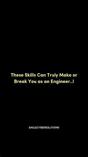 Eagle Cyber Solutions on Instagram: "⚠️ ignore these skills… and watch your engineering career crash! 💻🔥 why you should care 👇 ✅ future-proof engineering skills ✅ in-demand & high-paying career paths ✅ skills that separate average from exceptional 💬 comment "Skills" & i’ll send you the full roadmap 🔗 👉 follow @eaglecybersolutions.in for more resources 📩 dm for collabs & promotions #coding #tech #computerscience #eaglecybersolutions #programming #shivammukati"