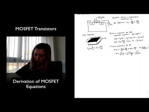 MOSFET Transistor: Derivation of MOSFET Equations