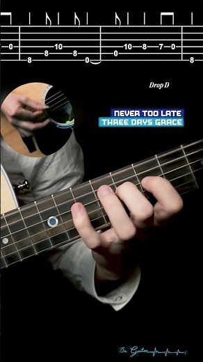 Never Too Late - Three Days Grace | TABS Tutorial - Dr. Guitar