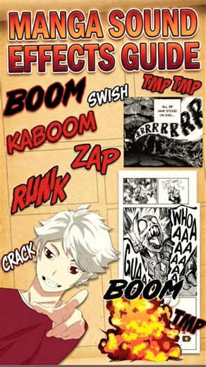 How Manga Uses Sound Effects to Feel Epic! 🔥✨#shorts #mangacreations