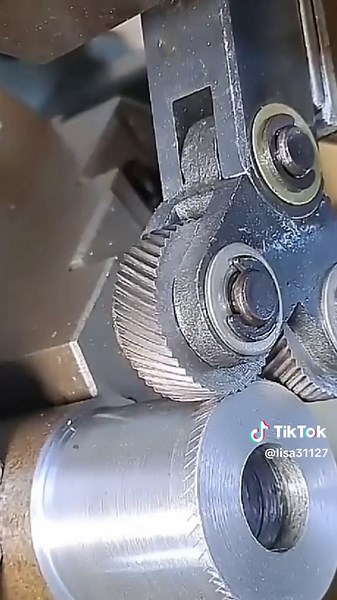 Close-Up of Lathe Machine in Action|Metal Shaping Process