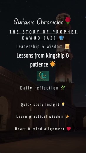 Qur’anic Chronicles: The Story of Prophet Dawud (AS) 🛡️ | Echoes of Tazkiyah 🌙