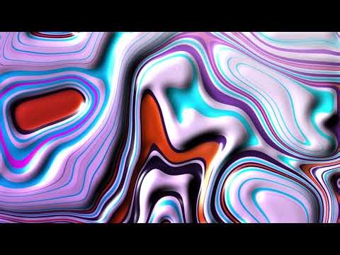 4K Hypnotic Colorful Fluid Animation | Purple Blue Orange Liquid Waves Loop