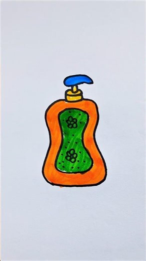 Liquid Soap Bottle Drawing #shorts #art