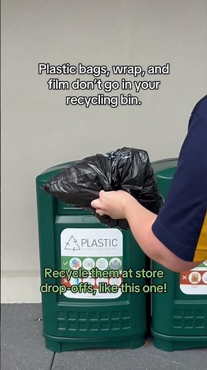 Recycle Plastic Bags at Store Drop-Off Bins