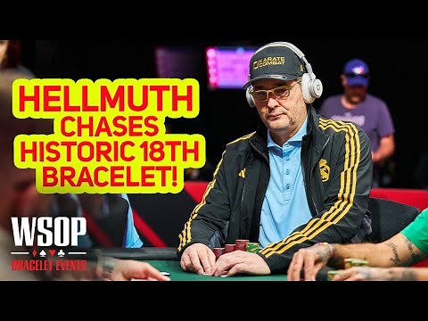 Phil Hellmuth Chases 18th Gold Bracelet at 2024 WSOP Final Table!