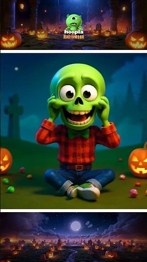 Color Skeleton Finger Family 💀🌈 #shorts #spookysongsforkids #hooplahalloween