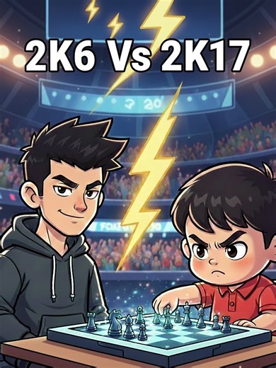 2K6 Vs 2K17 ,ai sẽ thắng ? #covua #chess #chessman #giaicovua #binhphuoc #nuoicon #thongminh #vancohay #xuhuong #kytu