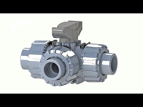 Valworx 5514 Manual PVC 3-way T-Port Ball Valves