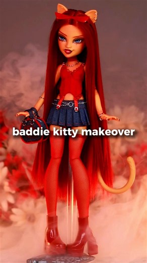 y2k hot and sassy monster high doll restyle process #monsterhigh #ooak #dolls #diy #handmade