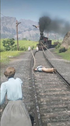 NO WAY HE SURVIVED THIS! 🚂💥 | Red Dead Redemption 2 Insane Moment