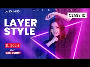 Create a Neon Light Effect in Photoshop | Graphic Design Full Course 2024