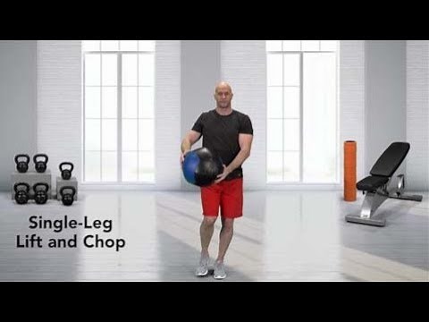 How to do a Single Leg Lift and Chop
