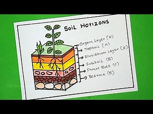 How to draw Soil Layers Drawing | Soil Horizons Diagram Chart | layers of soil diagram