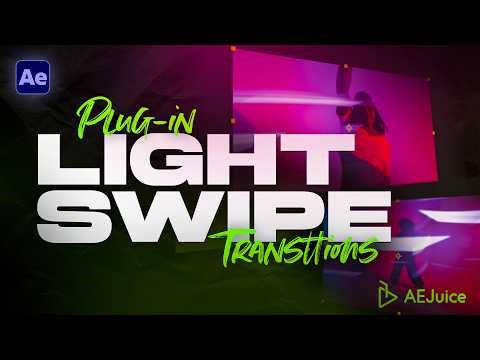 Transiciones de Luz | Light Swipe Transittions | After Effects