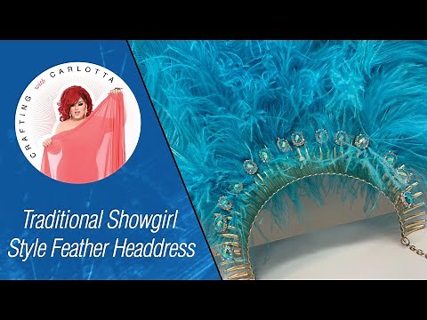 Traditional Showgirl Style Feather Headdress