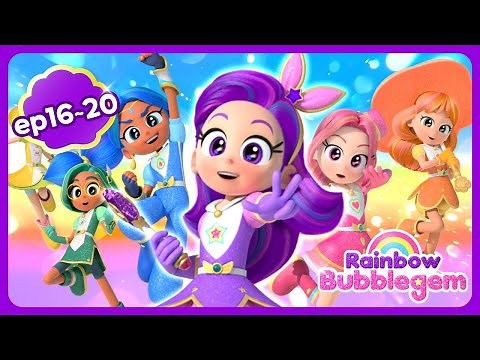 Mermaid Princess Cartoon Ep. 16~20 Highlight Compilation | Cartoon for Kids | Rainbow Bubblegem 🌈