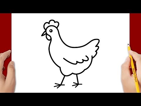 Cómo Dibujar Una Gallina Facil | Dibujos Fáciles