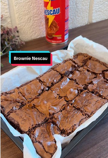 Receita de Brownie com Casquinha de Nescau