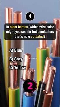 Electrical Wire Colors Explained for Beginners 🧠#electrician #onlinequiz #electricpower