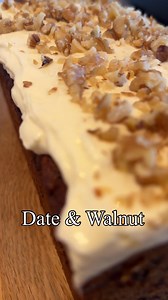 37K views · 421 reactions | Date & Walnut Loaf Cake with a cream...