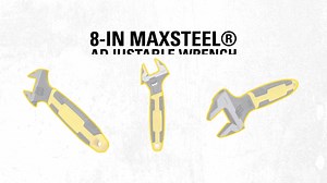 With a slip-resistant handle and tapered jaw design, our 8 in MAXSTEEL® Adjustable Wrench gives you both precision and control when working in limited spaces. | STANLEY