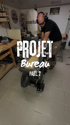 Xavier, Le bois d’ARTEGUS | Fabrication d’un bureau, le corroyage. Étape suivante dans la fabrication de mon bureau, aujourd’hui, je passe au dégauchissage et... | Instagram