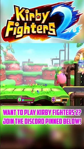 Sword Kirby HACKS N SLASHES! #kirbyfighters2 #カービィファイターズ2 #Kirby #Sword
