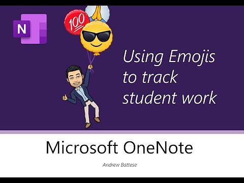 OneNote - Using Emojis to track student work ✅⚠️🏆 🏄‍♂️