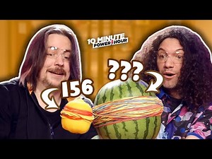 Exploding fruit with our MINDS! ...and hundreds of rubber bands